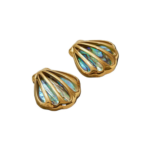 Abalone Shell Statement Earrings