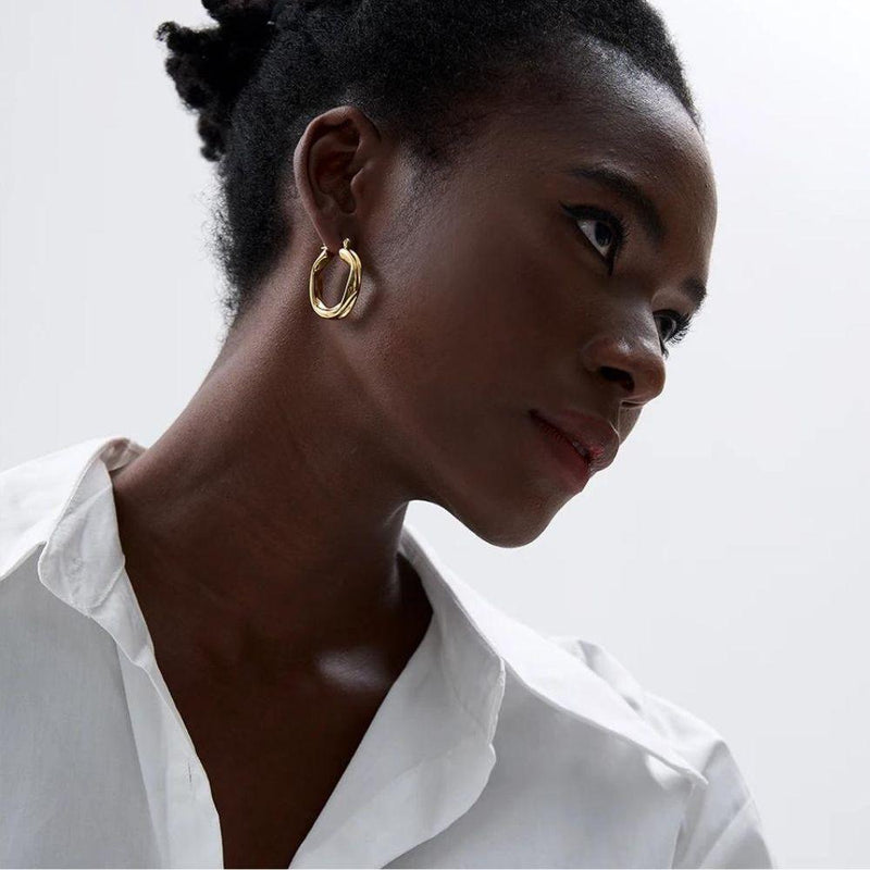 Marée Dorée Hoop Earrings